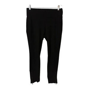 NYDJ Womens Black Leggings Size 6P Lyft Tuck Technology Zippered Bottoms Petite